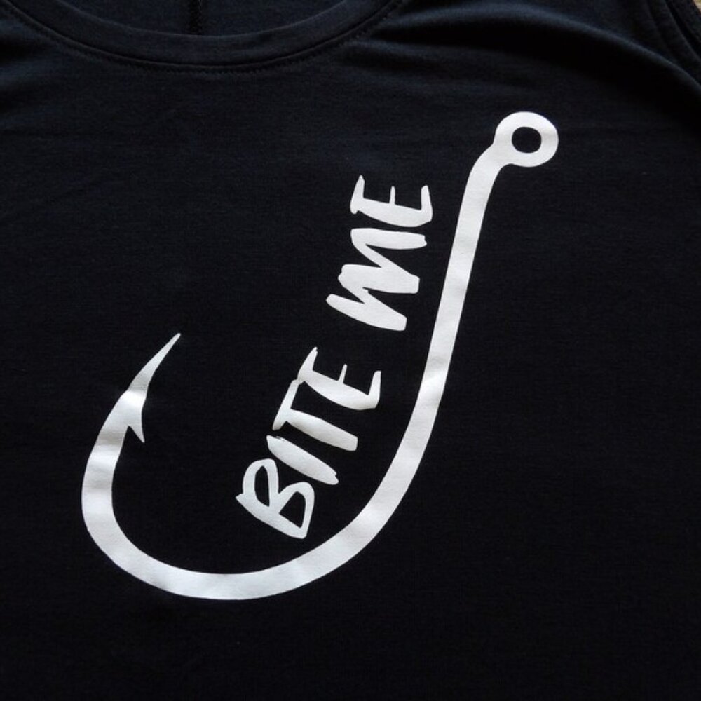 Bite Me: The Sassy Black Unisex T-Shirt for Fierce Fashionistas